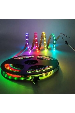24v Rgb Şerit Led 5050 24 Volt Rgb Ip65 Şerit Led 5metre Dış Mekan İp65