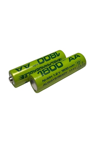 Aa Sıze 1800 Mah Ni-mh Şarjlı Pil Micron 10 Adet 1800 Mah Gerçek Kapasite