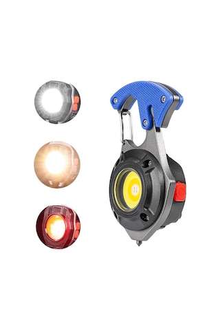 Powermaster W5147 Şarjlı Ledli Anahtarlık Işıldak El Feneri Lamba Aydınlatma Beyaz