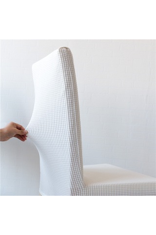 Qingmipy Ev Ofis Koltuk Kılıfı Örtüsü - Dikişli, Esnek, Omuzluklu - Günlük Kullanım İçin Dayanıklı Makyaj Minderi - Göl Mavisi Mavi