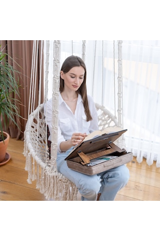 Vigo Wood Minderli Kitap Okuma Standı