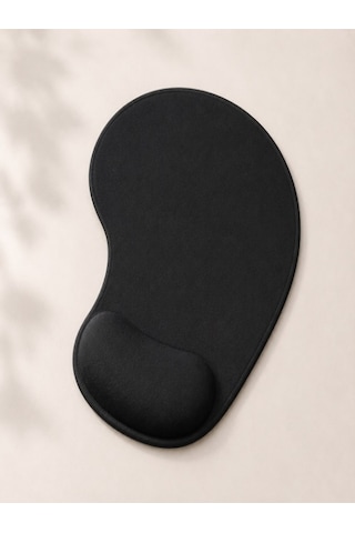 Siyah Comfort Bilek Destekli Siyah Rahat Konforlu Mouse Pad, Ergonomik Mouse Pad,ofis,ev, Siyah