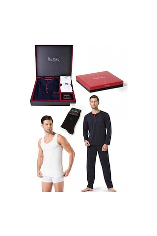 Pierre Cardin Erkek Çeyiz Set Takım 6lı Siyah 001
