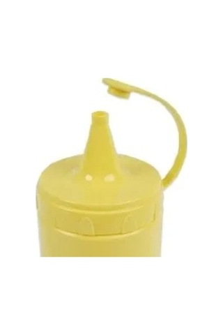 Plastik Ketçap, Mayonez, Sos Şişesi 3 Adet 1 Litre Sarı 0177 3 Adet Gümüş Toka