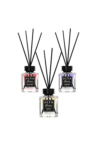 Alya Nature's Scents Juicy App + Lavender + Juicy Apple Bambu Çubuklu Oda Kokusu 3 x 100 ML