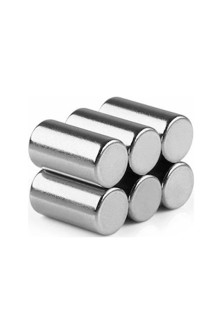 Ø5x10 Mm Neodyum Silindirik Mıknatıs 10 Adet
