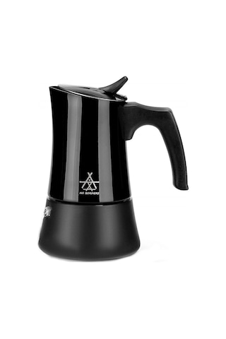 Alocs Taşınabilir Mocha Pot 450 Ml 9 Cup Siyah Siyah