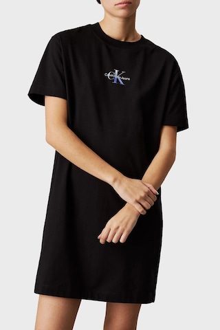 Calvin Klein Bayan Elbise J20j225273 Beh Siyah Siyah