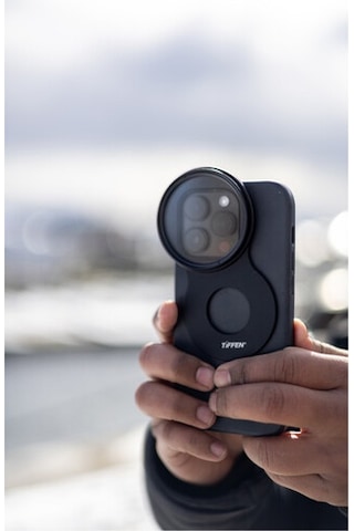 Tiffen 58 MM Magsafe Filtre Yuvası Ve Dairesel Polarize Filtre (Apple Uyumlu iOS 14/15 Pro İçin)