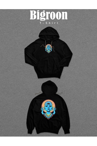 Yoga Ohm Meditasyon Üçüncü Göz Sweatshirt Unisex Kapüşonlu Hoodie 001