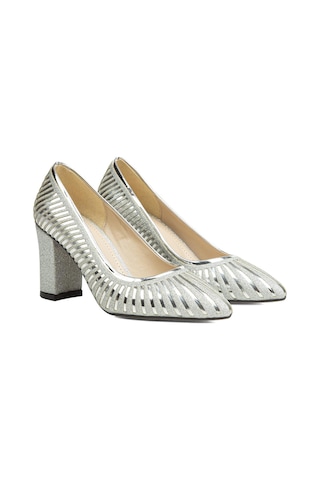 Pierre Cardin PC-52037-3478 Gumus - Kadın Topuklu Ayakkabı 35783