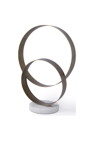 Yargıcı Mermer Standlı Metal Obje 20x10x28 Cm 26knha1084n St