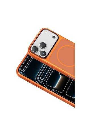 Joko Apple iPhone Uyumlu 17 Pro Rush Magsafe Kapak - Turuncu