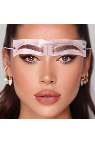 Shineyee 12 Şablonlu Kalıcı Su Geçirmez Kaş Tozu Seti - 2 Fırça Ve Doğal Kahverengi Kaş Gölgelendirme