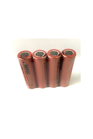 Supex SP18650-2500 2500 mAh 3.7 V 18650 Başsız Li-Ion Şarj Edilebilir Pil 4'lü