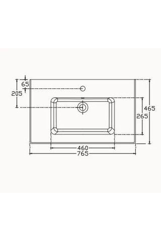 Isvea Sistemat Flat Lavabo 76 CM