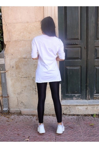 Butikgiz Kadınyüksek Bel Tam Toparlayıcı Siyah Parlak Disco Taytsiyahs Siyah