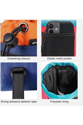 Yulong Bisiklet Su Şişesi Tutucu Çantası Bisiklet Gidon İçecek Gri - Sarı