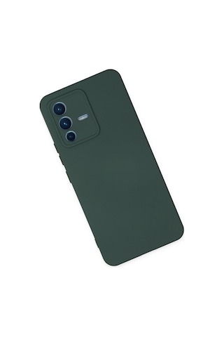 Cosmotex Newface Vivo V23 5g Kılıf Nano İçi Kadife Silikon - Koyu Yeşil
