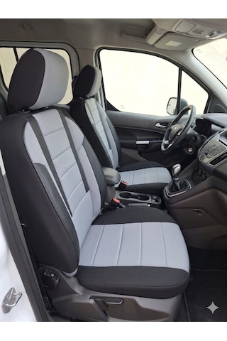 Favori Serisi Gri Dacia Lodgy İle Uyumlu Tam Set Oto Koltuk Kılıfı Arka Koltuk 2+1