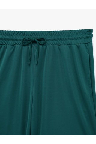 Koton Straight Fit Cepli Beli Bağcıklı Spor Şort Teal 6sam40133nk Mavi