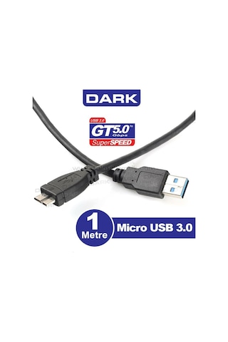Dark 1 Metre Micro Usb3.0 Galaxy Uyumlu Note3 N9000 Ve Taşınabilir Usb