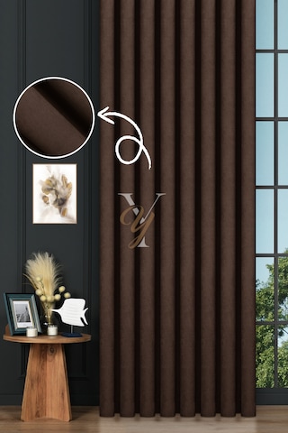 Petek Fon Perde V-1016 Koyu Kestane Çok Renkli