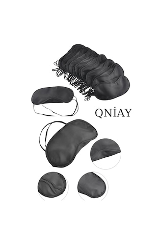 Qniay Uyku Göz Bandı Maskesi Işık Önleyici Maske Bant (1Adet) Çok Renkli