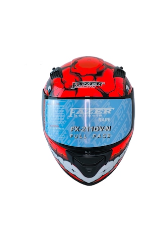 Fazer Ece 22.R06 Double Vizörlü Full Face Motor Kaskı Fantastic Çok Renkli