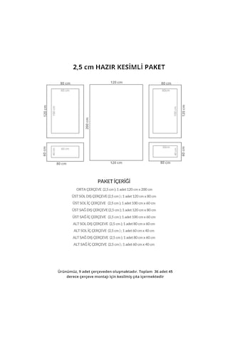 Diecor Dekoratif Boyanabilir Montaja Hazır 2.5 Cm Şahane Duvar Çıtası Tasarımı 2,5 Cm Model:xa271