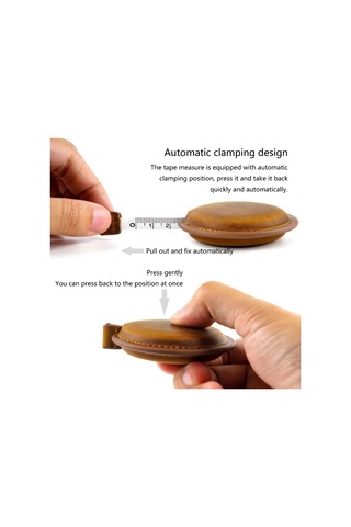 Kahverengi-taşınabilir Dikiş Mezura 120cm Kumaşlar İçin Ölçüm Bandı Terziler Ölçüm Bandı Geri Çekilebilir Dayanıklı Dropshipping