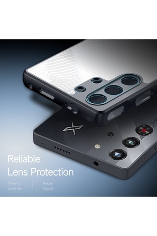 Zte Nubia Red Magic 10 Pro / 10 Pro Dux Ducıs Aimo Serisi Tpu Pc Buzlu Hissediyorum Telefon Kılıfı Siyah Siyah