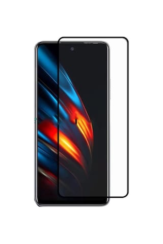 Tecno Pova 3 Tam Kaplayan Kavisli Tempered Cam - Siyah