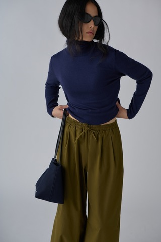 Suud Collection Lacivert Balıkçı Yaka Triko Kazak