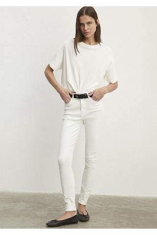 Mavi - Serenay Beyaz Gold Shape Jean Pantolon 100980-83673 Beyaz