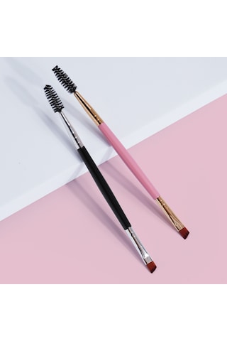 Gajeena Maange 2'li Çift Uçlu Kaş & Kirpik Fırçası - Pratik Makyaj Aracı
