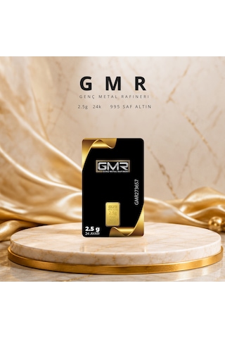 1 Adet 2.5 Gr 24 Ayar Altın 995 Gmr