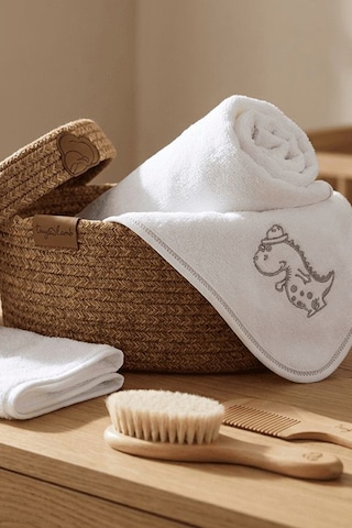 Bebek Banyo Seti - Dino Cozy Care Banyo Seti - Bebek Kare Kundak - Kese - Fırça Ve Tarak Seti