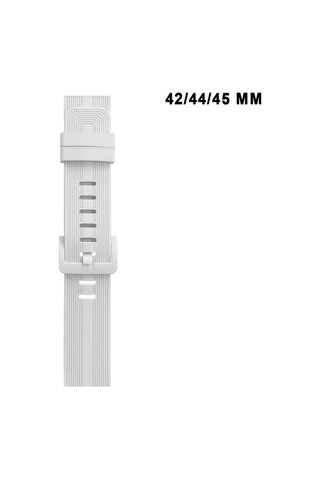 Apple Watch Uyumlu Watch 1/2/3/4/5/6/se/7/8/9 Serileri 42/44/45/49 Mm Kordon Kayış Silikon Mt86