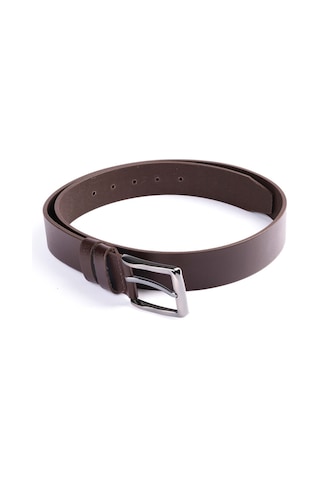 Hakiki Manda Derisi Erkek Kemeri 4cm Kot/klasik Kahverengi