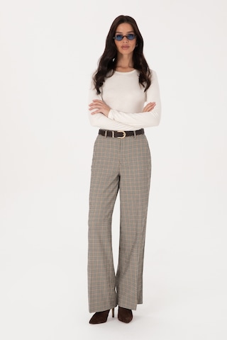 U.S. Polo Assn. Kadın Kahverengi Loose Fit Kanvas Pantolon 50315923-VR029