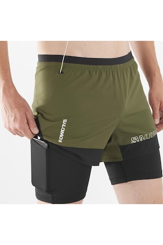 Salomon Cross 2ın1 Shorts M 27971 Çok Renkli