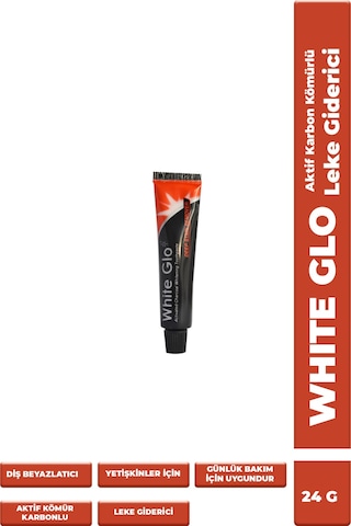 White Glo Deep Stain Remover Leke Giderici Aktif Kömürlü Diş Macunu 24 G