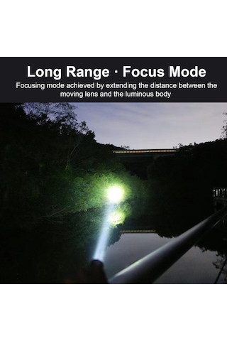 Geeksen "şarj Edilebilir 400 Lumen Led El Feneri - 2'li Paket, Kamp & Acil Durum Için Su Geçirmez" Diğer