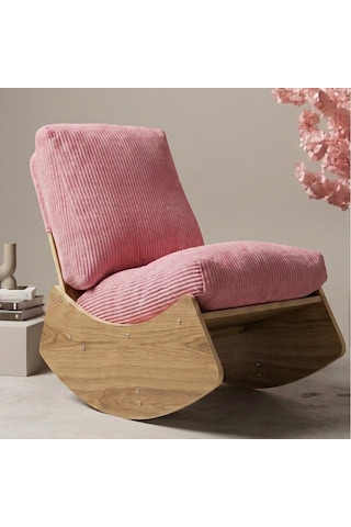 Comfort Sallanır Koltuk Tv Koltuğu Sallanan Berjer Sandalye Pembe