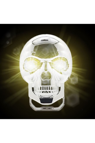 Kuru Kafa Şeklinde Motosiklet Led Spot Far Sürüş Sis Gidon Lambası 1 Adet Gümüş