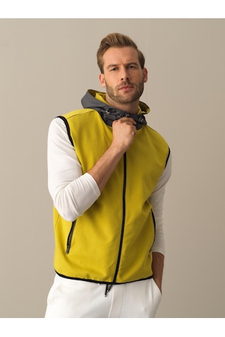 Xint Kapüşonlu Pamuklu Regular Fit Yelek 23Ke43195040-Q2