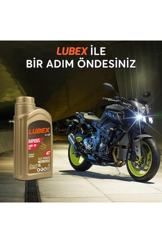 Lubex Rapidus Fs 10W-40 1 L 4 Zamanlı Motosiklet Yağı