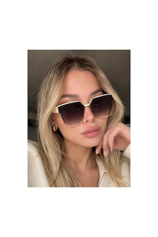 Selin Kare Krem Kemik Model Kadın Güneş Gözlüğü Bm2789 2789x4 Çok Renkli