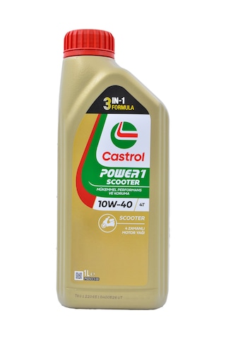 Castrol Power1 Scooter 10w-40 4t 4 Zamanlı Motosiklet Motor Yağı 1 Litre Jaso Mb